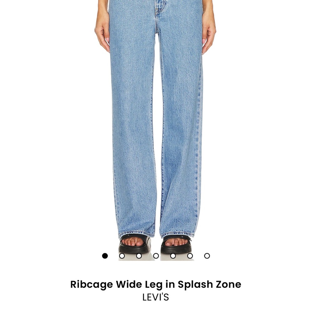 Levi's Classic Blue Wide Leg Flare Jeans
